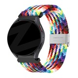 Bandz Bandz Withings Steel HR Sport gevlochten nylon band (regenboog)