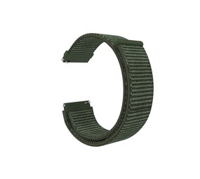 Strap-it® Withings ScanWatch 2 - 38mm nylon band (donkergroen)