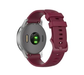 Strap-it® Withings ScanWatch Light siliconen bandje (donkerrood)