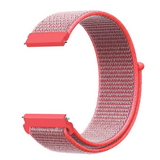 Strap-it® Withings ScanWatch Light nylon band (roze/rood)