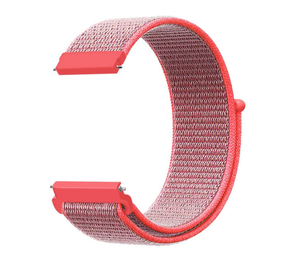 Strap-it® Withings ScanWatch Light nylon band (roze/rood)