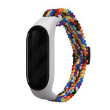 Strap-it® Xiaomi Mi Band 6 gevlochten bandje (regenboog)
