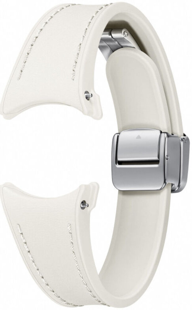 Samsung Originele Samsung Galaxy Watch 6 Classic 47mm D-Buckle vegan leren bandje (cream) Samsung Originele Samsung Galaxy Watch 6 Classic 47mm D-Buckle vegan leren bandje (cream)