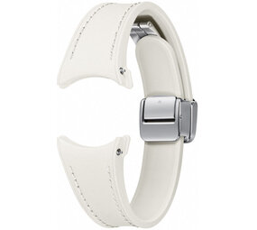 Samsung Originele Samsung Galaxy Watch 6 Classic 47mm D-Buckle vegan leren bandje (cream)