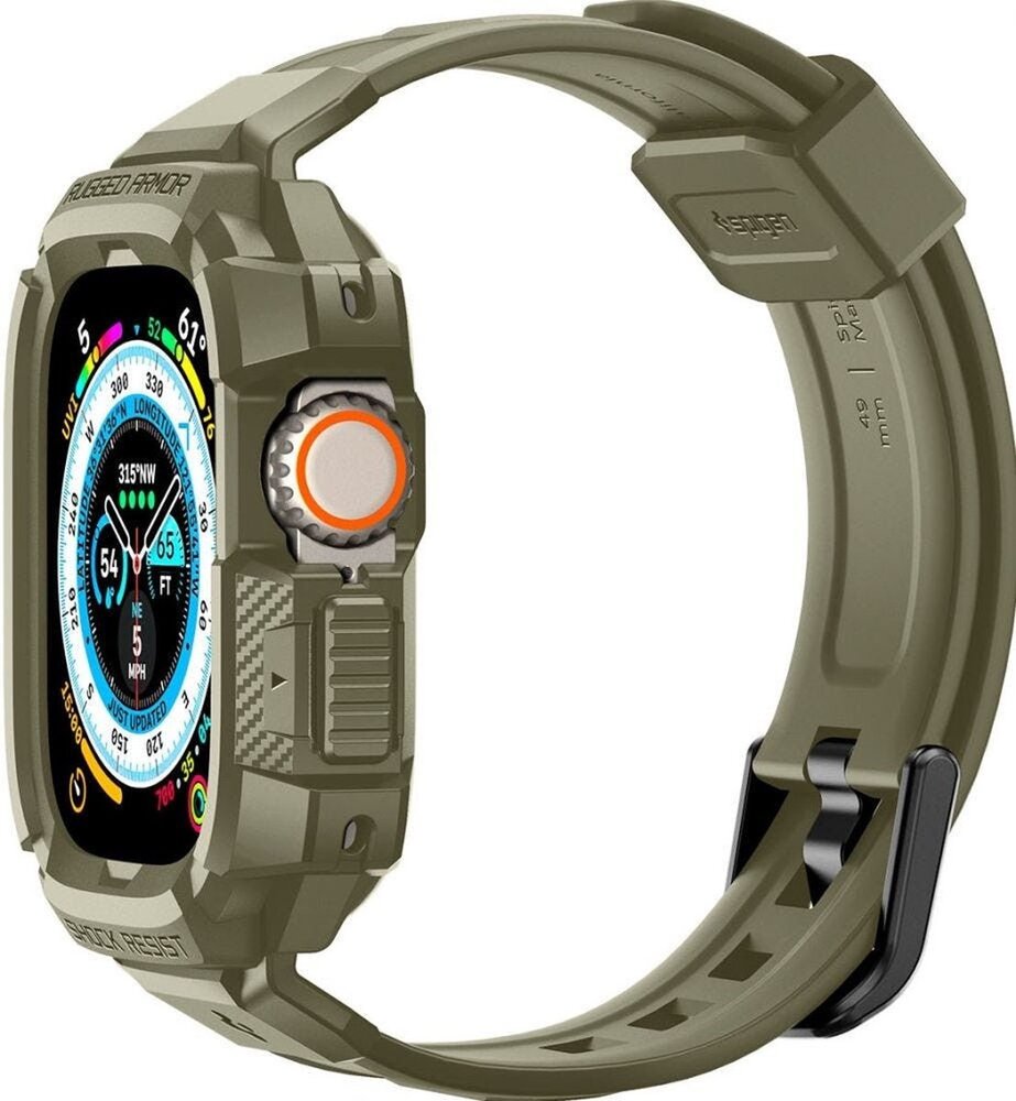 Spigen Spigen Apple Watch Ultra Rugged Armor Pro bandje (donkergroen)