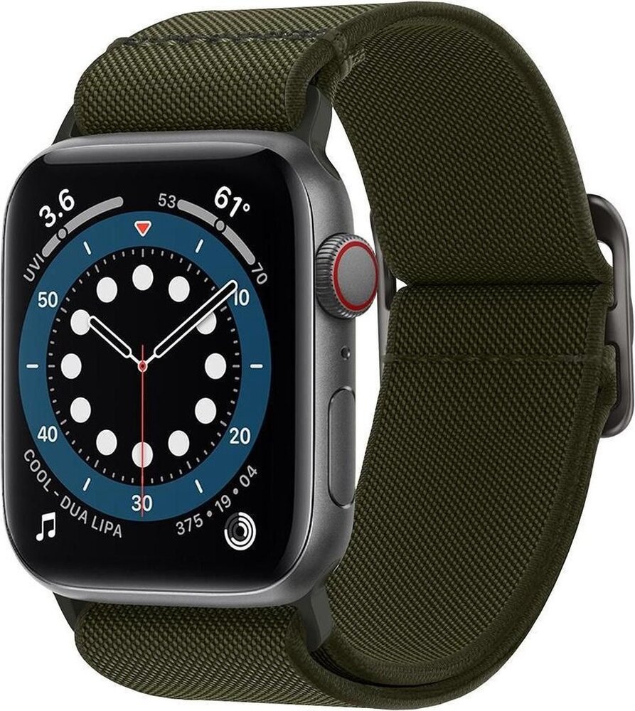 Spigen Spigen Apple Watch Fit Lite bandje (donkergroen) Spigen Spigen Apple Watch Fit Lite bandje (donkergroen)