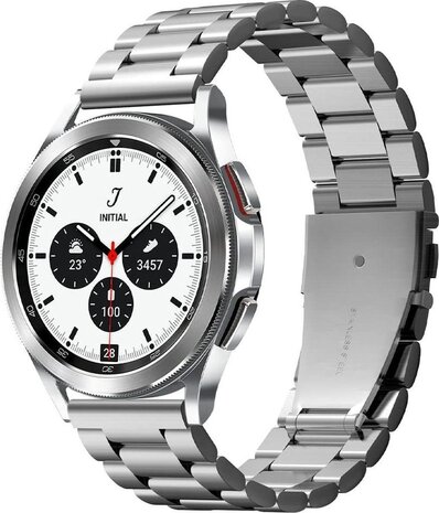 Spigen Galaxy Watch 4 Classic 46mm stalen bandje zilver Smartwatchbanden