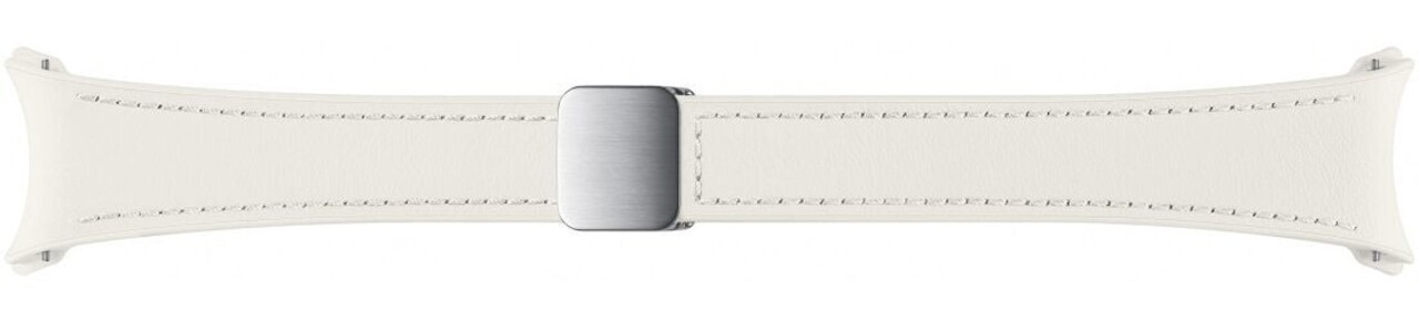 Samsung Originele Samsung Galaxy Watch 6 44mm D-Buckle vegan leren bandje (cream)