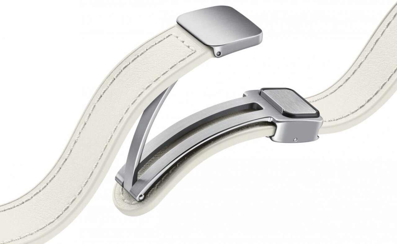 Samsung Originele Samsung Galaxy Watch 6 Classic 43mm D-Buckle vegan leren bandje (cream) Samsung Originele Samsung Galaxy Watch 6 Classic 43mm D-Buckle vegan leren bandje (cream)