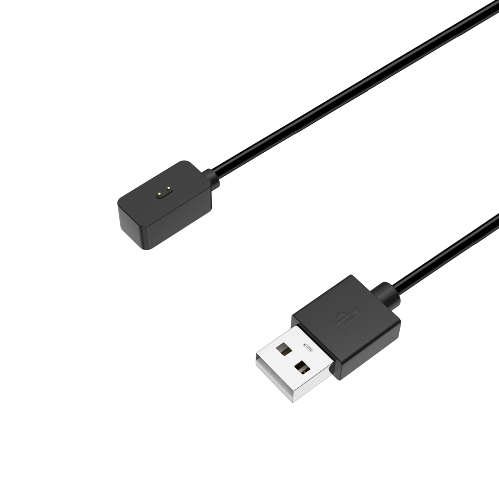 Bandz Bandz Xiaomi Smart Band 8 USB-A oplader (zwart) - 60cm