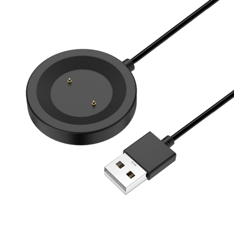 Bandz Bandz Huawei Watch GT / GT 2 / GT 2e USB-A oplader (zwart) - 60cm