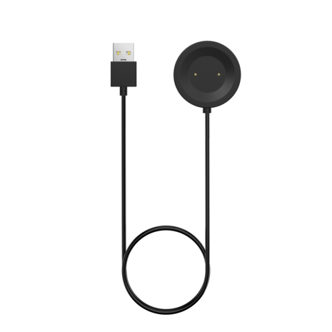 Bandz Bandz Huawei Watch GT / GT 2 / GT 2e USB-A oplader (zwart) - 100cm