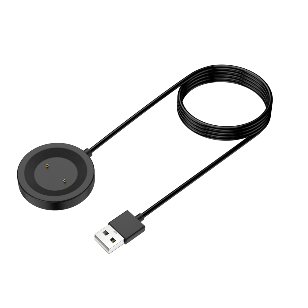 Bandz Bandz Huawei Watch GT / GT 2 / GT 2e USB-A oplader (zwart) - 100cm