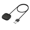 Bandz Bandz Fitbit Sense / Sense 2 USB-A oplader (zwart) - 30cm Bandz Bandz Fitbit Sense / Sense 2 USB-A oplader (zwart) - 30cm