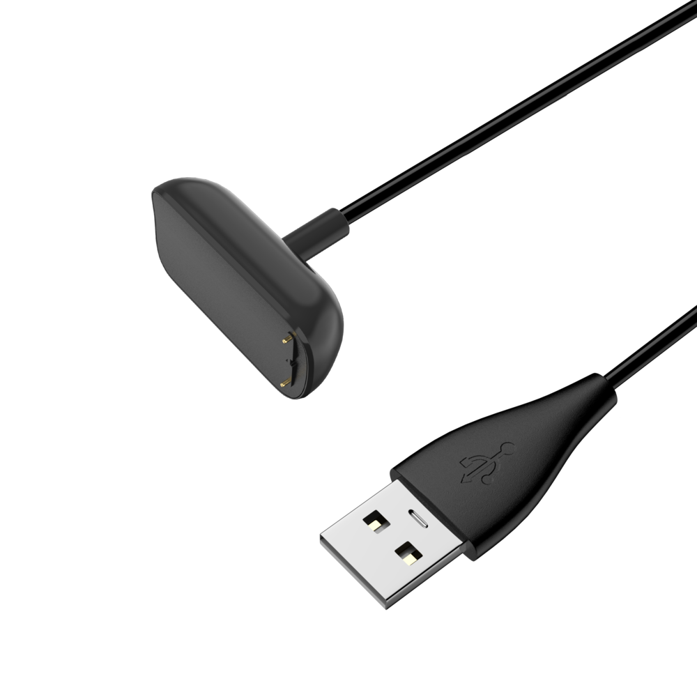 Bandz Bandz Fitbit Charge 5 / Charge 6 / Luxe USB-A oplader (zwart) - 50cm