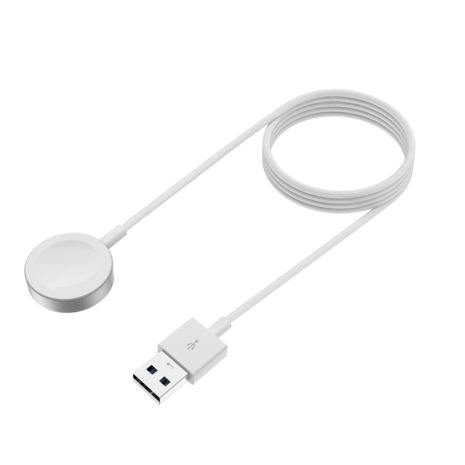 Bandz Bandz Apple Watch aluminium USB-A oplader (wit) - 100cm