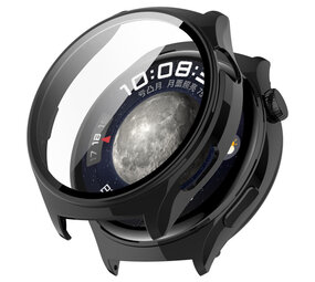 Strap-it® Huawei Watch 4 hardcase met glas (zwart)