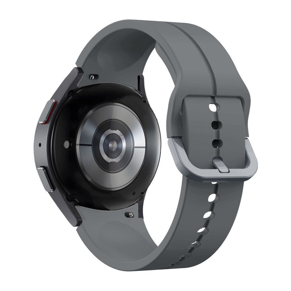 Bandz Bandz Samsung Galaxy Watch 4 44mm siliconen band 'Extreme' (donkergrijs)