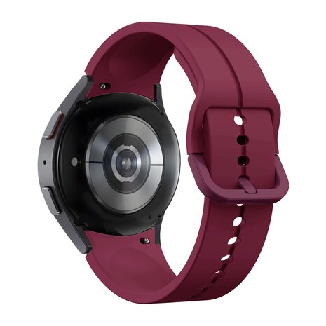 Bandz Bandz Samsung Galaxy Watch 5 40mm siliconen band 'Extreme' (wijnrood)