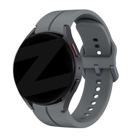 Bandz Bandz Samsung Galaxy Watch 5 44mm siliconen band 'Extreme' (donkergrijs)