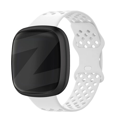 Bandz Bandz Fitbit Sense sport band 'Sport Air' (wit)