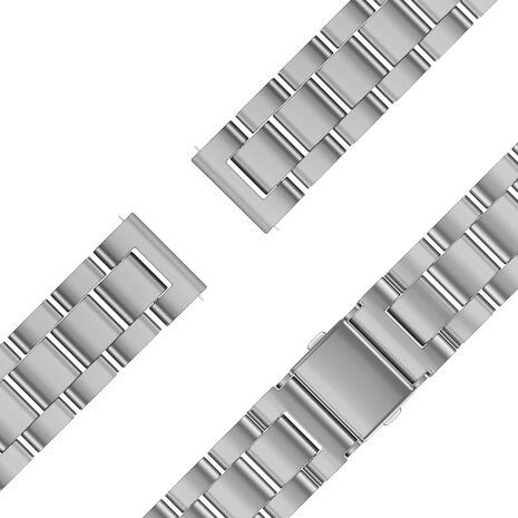 Bandz Bandz Garmin Lily 2 stalen band 'Classic' (zilver)