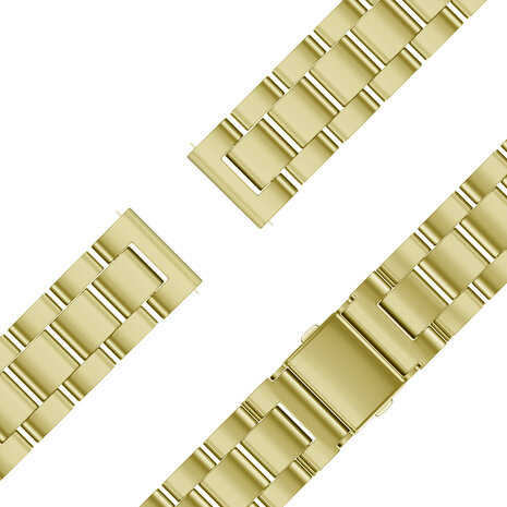 Bandz Bandz Garmin Lily 2 stalen band 'Classic' (goud)