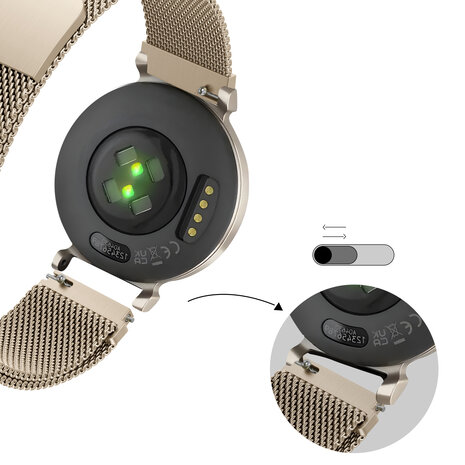 Bandz Bandz Garmin Lily 2 Milanese loop band (champagne)