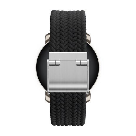 Bandz Bandz Garmin Lily 2 gevlochten nylon band (zwart)