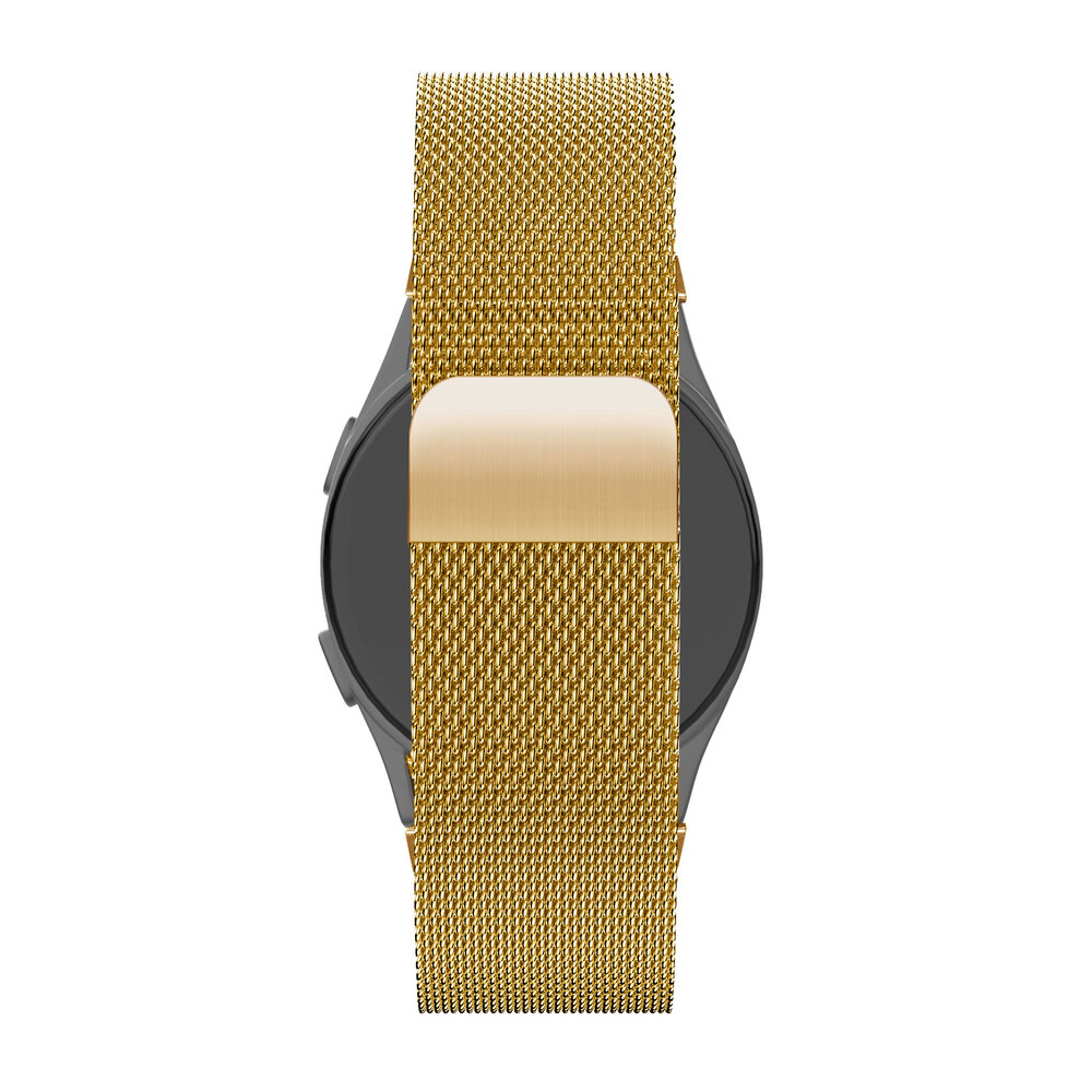 Bandz Bandz Samsung Galaxy Watch 4 40mm Milanese loop band (goud)