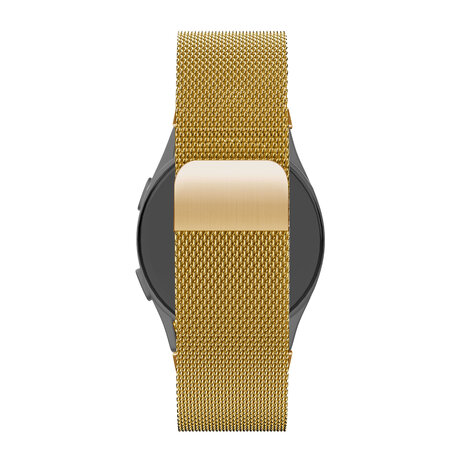 Bandz Bandz Samsung Galaxy Watch 4 40mm Milanese loop band (goud)