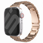 Strap-it® Strap-it Apple Watch luxe 'slim' metalen band (rosé goud)