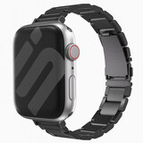 Strap-it® Apple Watch luxe 'slim' metalen band (zwart)