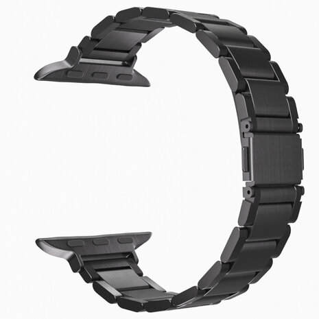 Strap-it® Strap-it Apple Watch luxe 'slim' metalen band (zwart)