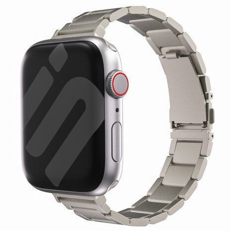 Strap-it® Strap-it Apple Watch luxe 'slim' metalen band (sterrenlicht)