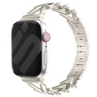 Strap-it® Strap-it Apple Watch stalen V-type bandje (sterrenlicht)