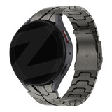 Bandz Bandz Samsung Galaxy Watch 4 40mm stalen band 'Iron' (grafiet)