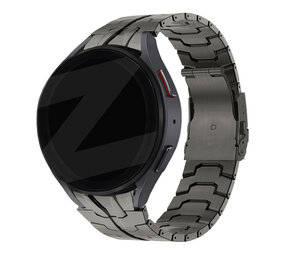 Bandz Bandz Samsung Galaxy Watch 4 40mm stalen band 'Iron' (grafiet) Bandz Bandz Samsung Galaxy Watch 4 40mm stalen band 'Iron' (grafiet)