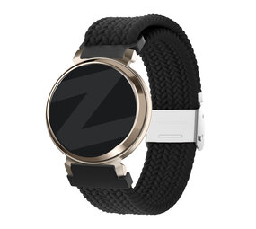 Bandz Bandz Garmin Lily 2 gevlochten nylon band (zwart)