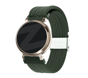 Bandz Bandz Garmin Lily 2 gevlochten nylon band (groen)