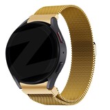 Bandz Bandz Samsung Galaxy Watch 6 Classic 43mm Milanese loop band (goud)