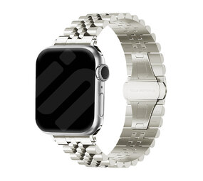 Strap-it® Apple Watch Jubilee stalen band (champagne) Strap-it® Apple Watch Jubilee stalen band (champagne)