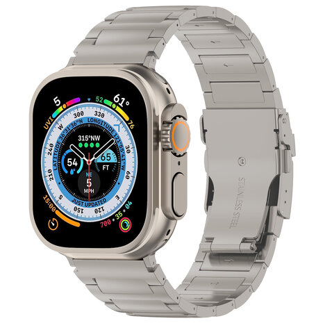 Strap-it® Strap-it Apple Watch H-Type titanium band (titanium)