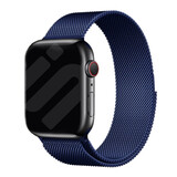 Strap-it® Apple Watch Milanese band (blauw)