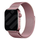 Strap-it® Apple Watch Milanese band (roze)