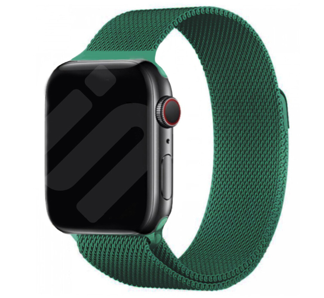 Strap-it® Strap-it Apple Watch Milanese  band (groen)