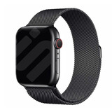 Strap-it® Apple Watch Milanese bandje (zwart)