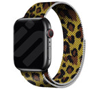 Strap-it® Strap-it Apple Watch Milanese  band (luipaard print)