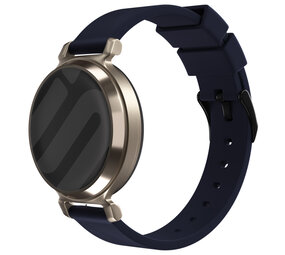 Strap-it® Garmin Lily 2 luxe siliconen bandje (donkerblauw)