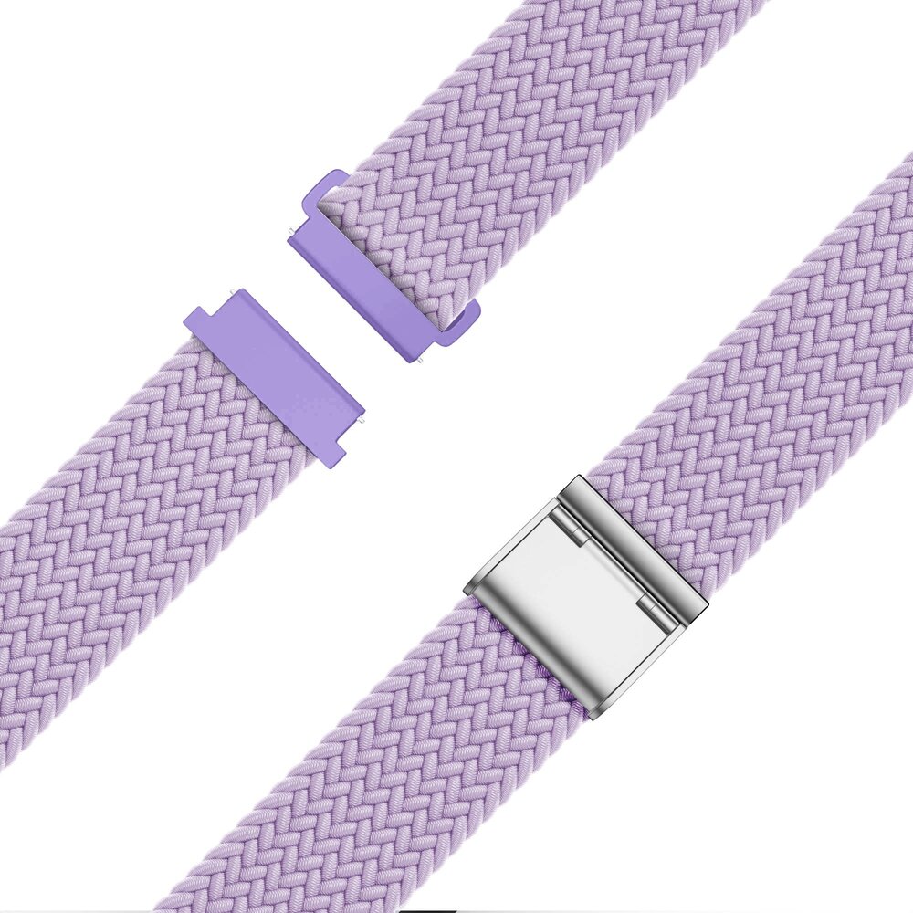 Bandz Bandz Samsung Galaxy Watch 5 Pro gevlochten nylon band (lichtpaars)